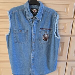 Harley-Davidson Blue Denim Vest